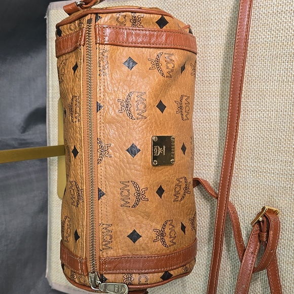 MCM Handbags - MCM Mini Barrel Crossbody Bag EUC